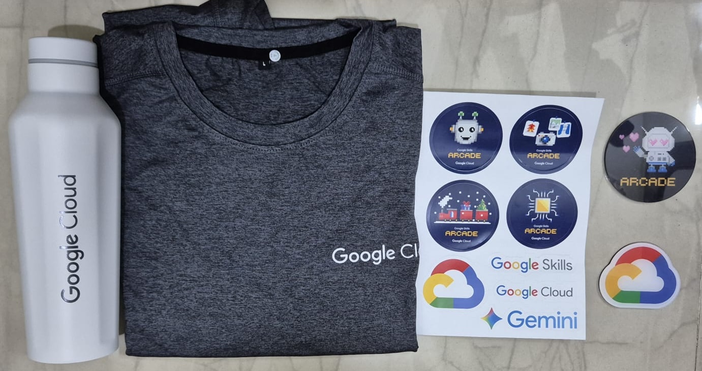 Google Cloud Arcade Swags